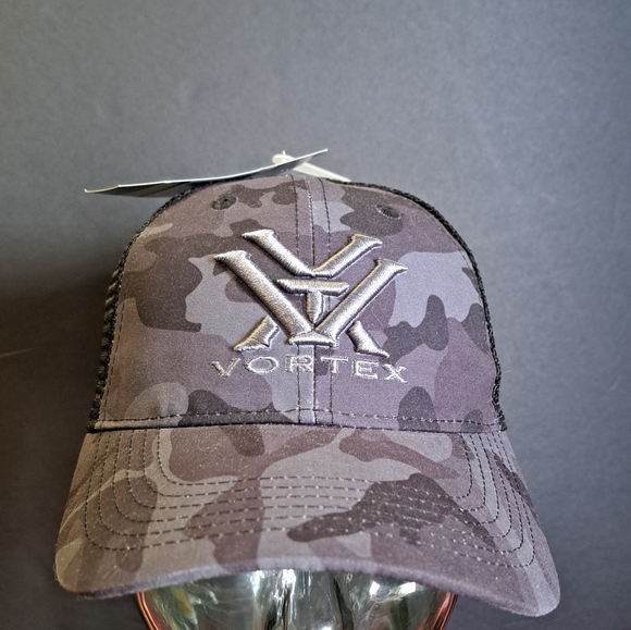 Vortex Optics Hat Cap Strap Snap Back Blue Gray Black Camo - Picture 1 of 5